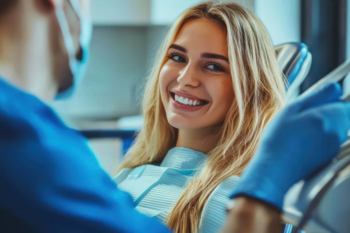 Final results of porcelain dental veneers for a balanced smile in West Linn at Salathe Dental